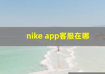 nike app客服在哪